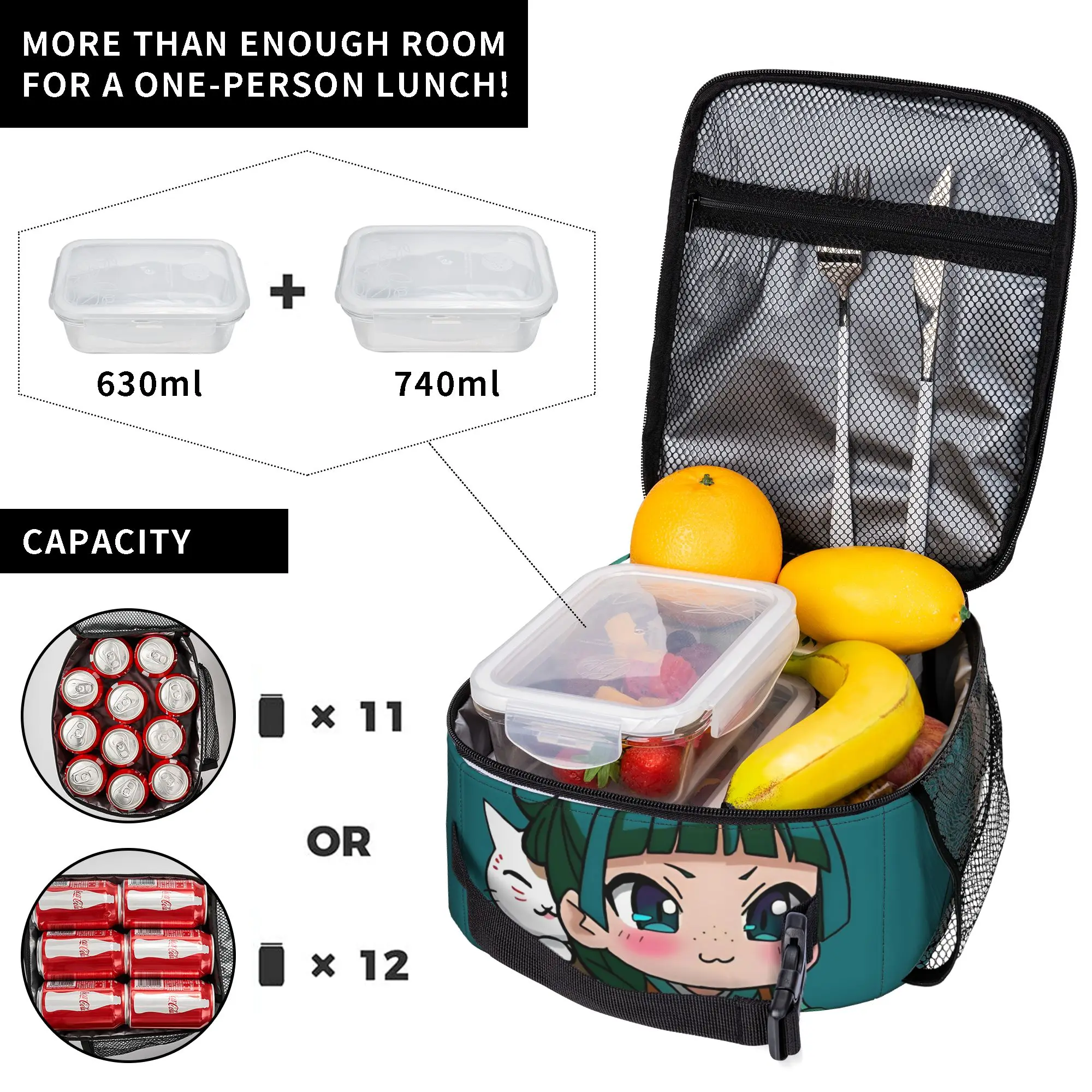 Maomao Chibi Insulated Lunch B - Tote Bag Sublimation review and price