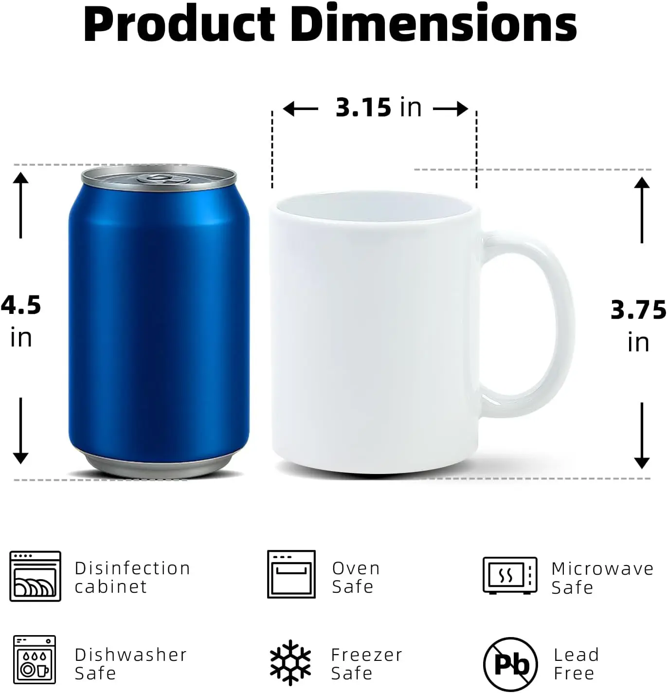 Sublimation Mugs 11 oz, Sublim - Sublimation Mug White review and price
