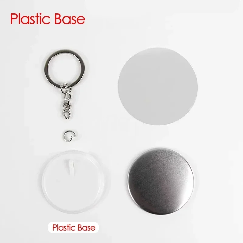 100PCS 44mm 58mm Keychains Bad - Button Badge Blank review and price