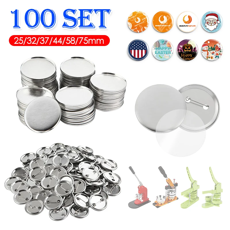 100Set Blank Badge Pin Button  - Button Badge Blank review and price