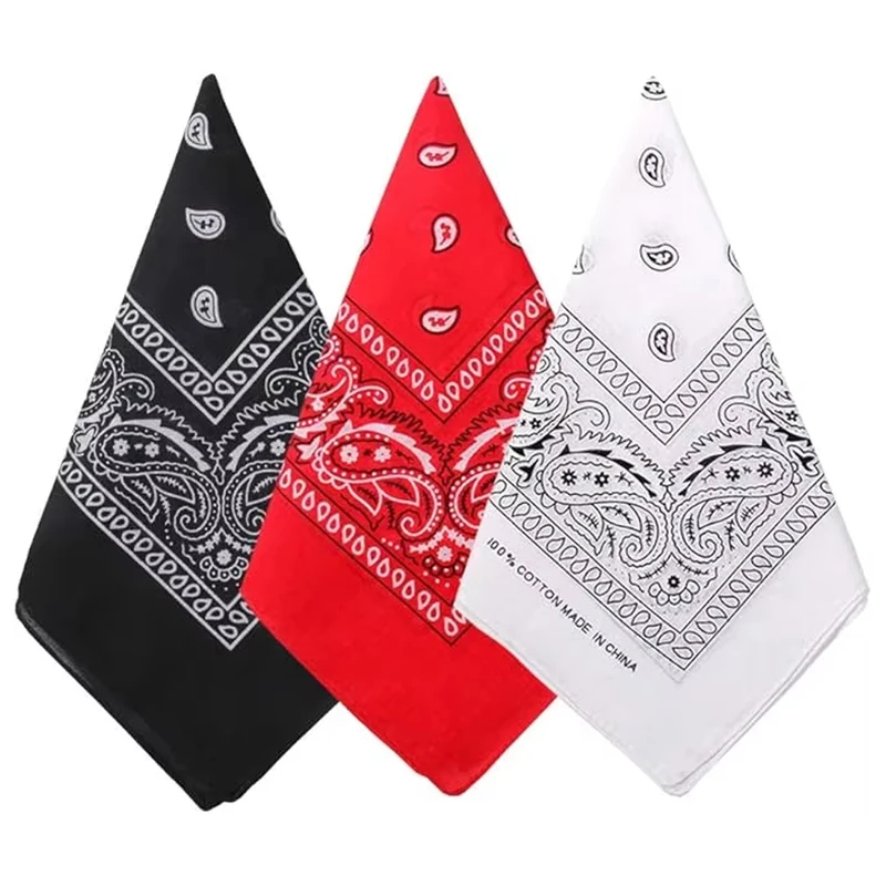 1pcs Hip Hop Cowboy Paisley Sc - Bandana Blank White review and price