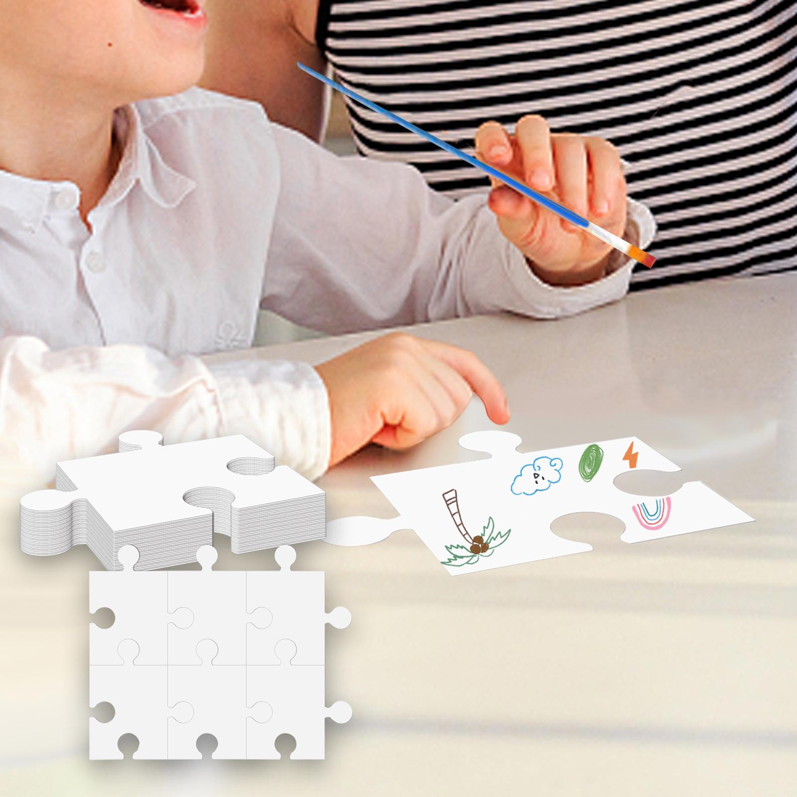 White Cardboard Blank Jigsaw P - Puzzle Blank White review and price