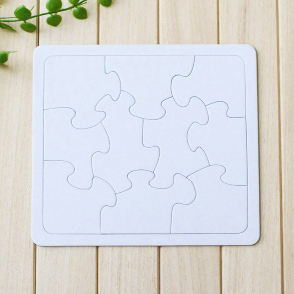 4Pcs Coloring Blank Puzzle Set - Puzzle Blank White review and price